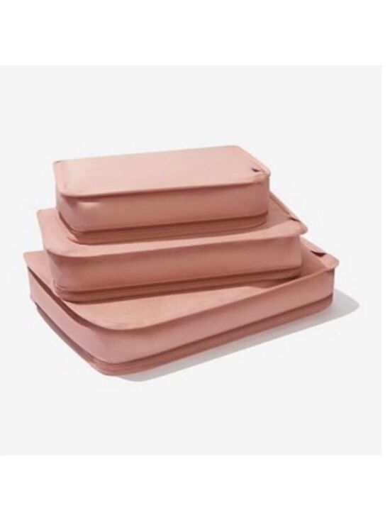 Hanky Panky Handbags - HANKY PANKY Pink Mauve 3 Piece Packing Cubes NWT Luggage Packing Bags